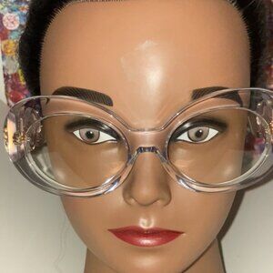 Versace Crystal Glasses (148/1W) with clear lenses (VE4426BU 148/1W 54)